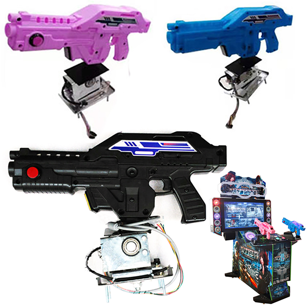 Gun Shooting Arcade - プッシュボタン付き3 in 1アーケードゲームマシン,ビデオシミュレーター,アーケードゲームマシン用