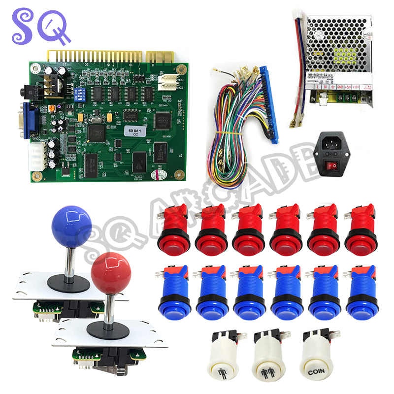Arcade Button Pcb - アーケード60 in 1マルチゲームPCBボードカクテルキャビネットDIYキットマルチゲームJAMMAボードクラシックハップボタン卓上マシン用