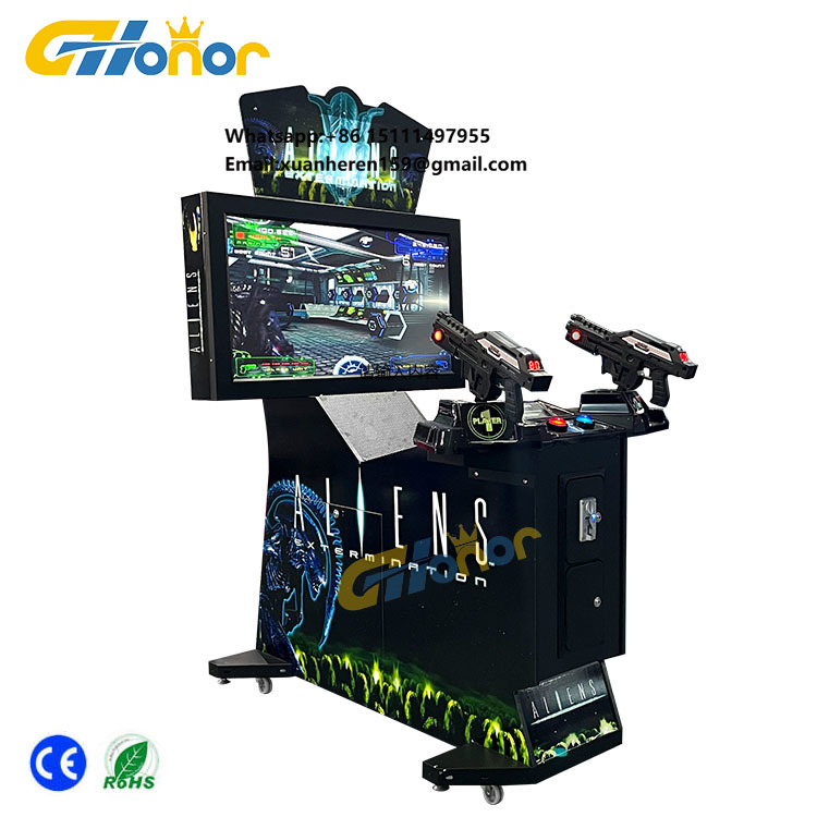 Arcade Games & Vending Llc - 屋内コイン式射撃アーケードゲーム、コイン式エイリアンシューティングゲームシミュレーターアーケードゲーム機