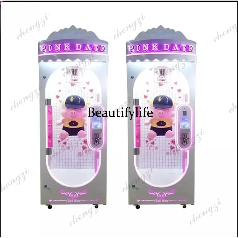 Arcade Games & Vending Llc - A81屋内ピンクデートドールアルミレールシザーズプライズ自動販売機コイン式スキルアーケードゲーム機
