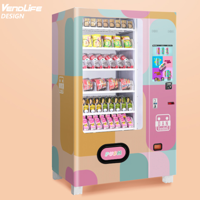 Popcorn Vending Machine - 工場直販24時間セルフオートサービスコンボスナック＆ドリンク自動販売機（タッチスクリーン付き）