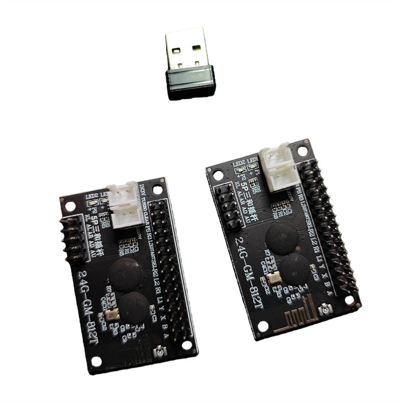 Joystick Arcade Parts - A99E-2.4G ワイヤレス 2 プレーヤーアーケード用 USB アーケードゼロ遅延ジョイスティックエンコーダ