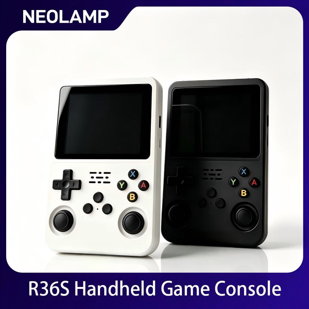Arcade Game Jackpot - R36S レトロハンドヘルドゲーム機 3.5インチIPSスクリーン デュアルジョイスティック ポータブルポケットビデオゲームプレーヤー、GBAアーケードクラシックゲームエミュレーター3Dゲーム対応