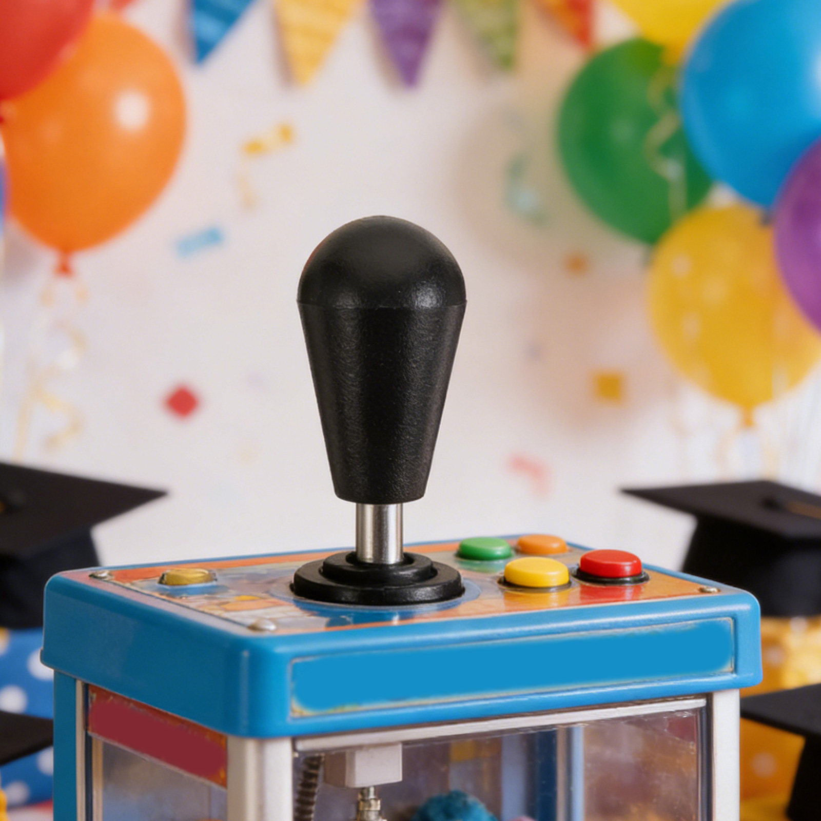 Joystick Arcade Parts - 2個入りジョイスティックボールトップハンドル、クレーンゲーム機用アーケードゲームコントローラースティック、プラスチック製ロッカーヘッド交換用ゲーム機部品