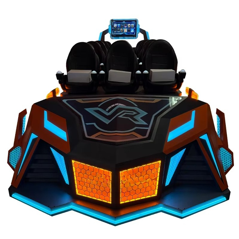 Arcade Games & Vending Llc - VR戦艦2026 新型AR/VRエンターテイメント 9人乗り5Dローラーコースターシミュレーター 3Dアーケードゲーム機 7Dフライトシミュレーター