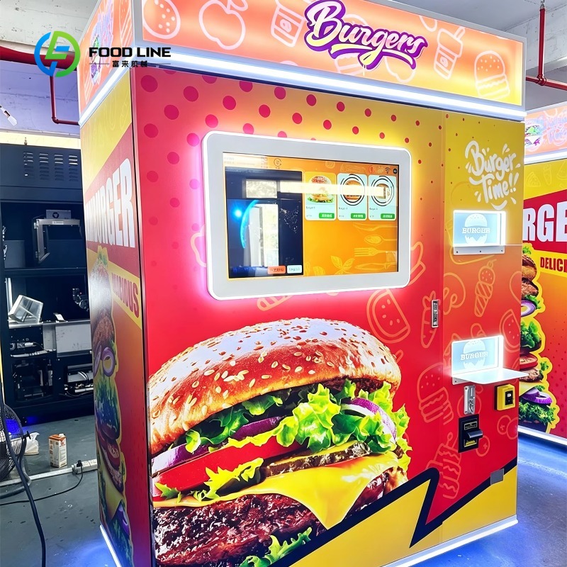 Popcorn Vending Machine - カスタマイズ可能な自動ハンバーガー製造販売機 24時間セルフサービス タッチスクリーン CE認証済み モール・駅向け