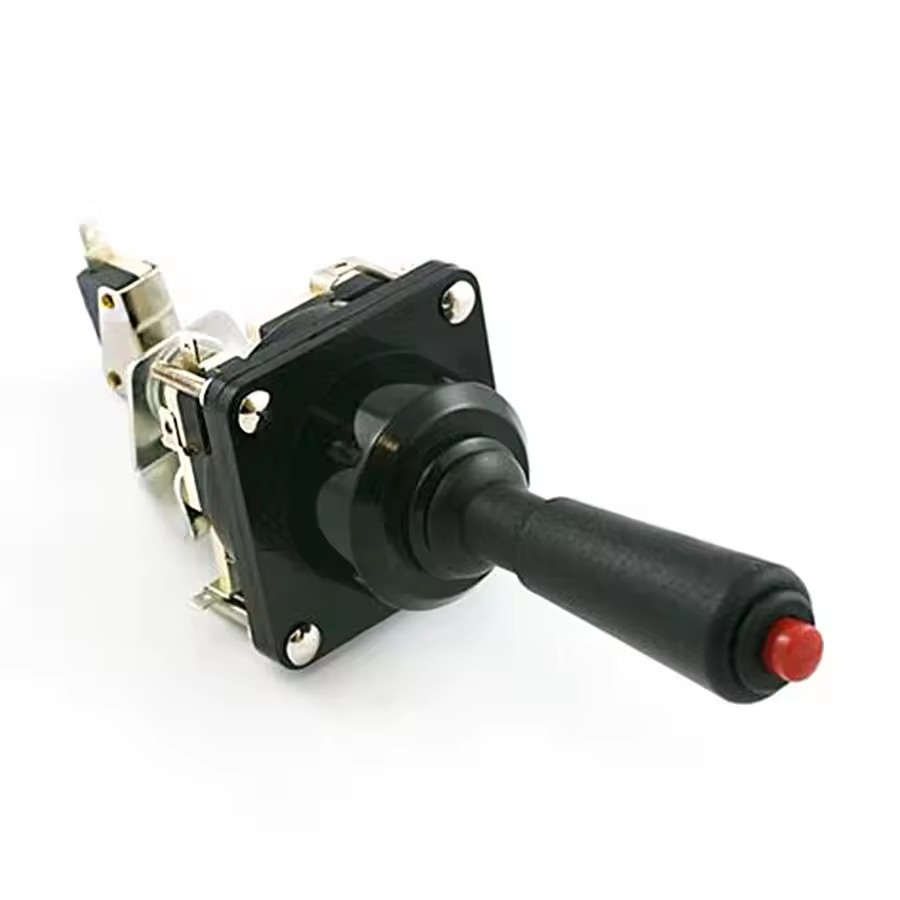 Joystick Arcade Parts - 新しいアーケードゲーム用4-8方向ジョイスティック、スタートプッシュボタン付き、おもちゃのクレーンゲーム機、アーケードドールパーツ用ジョイスティック