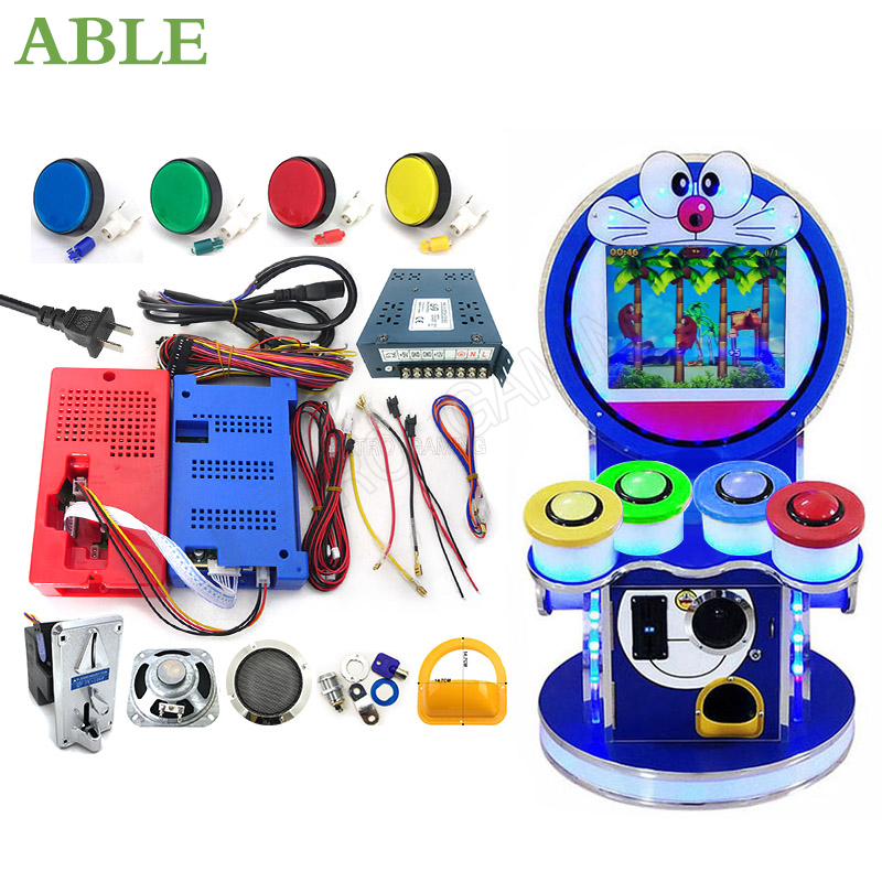 Arcade Button Pcb - 子供のためのアーケードアドベンチャーゲーム,ボタン付きリズム,PCBボード,コイン式アーケードアイランド用DIYキット
