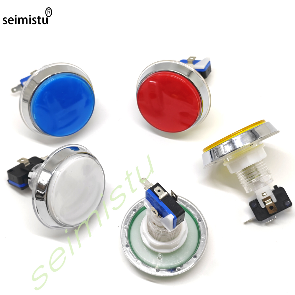 60mm クローム 12V フラットアーケード LED ボタ - Arcade Games And Vending のレビューと価格