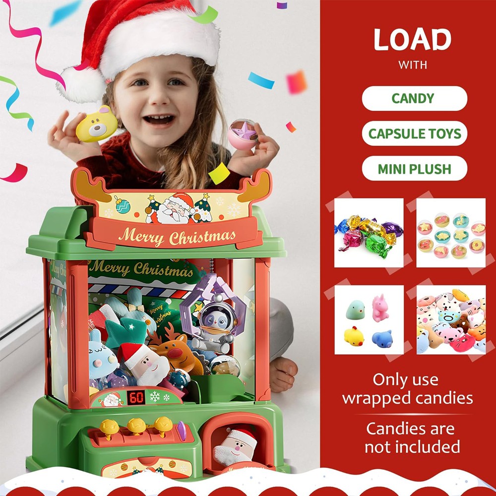 子供のためのクリスマスの爪のマシン,ミニ自動販売機,キャンデ - Arcade Vending & Laundry Revenue のレビューと価格