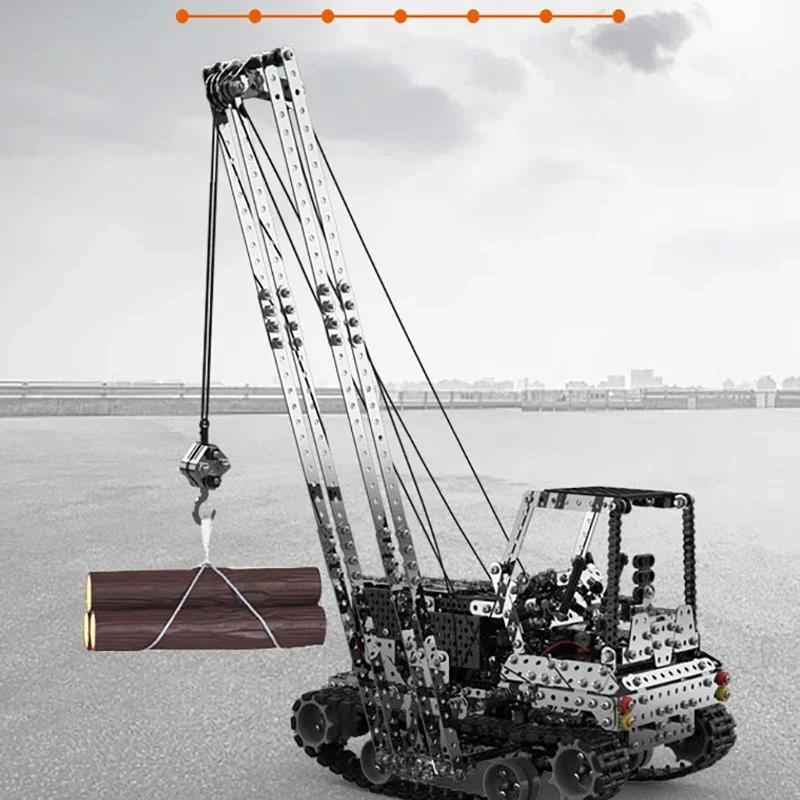 DIYメタルRCクレーン電動ホイストトラックカー2.4G 1 - Claw Crane Machine のレビューと価格