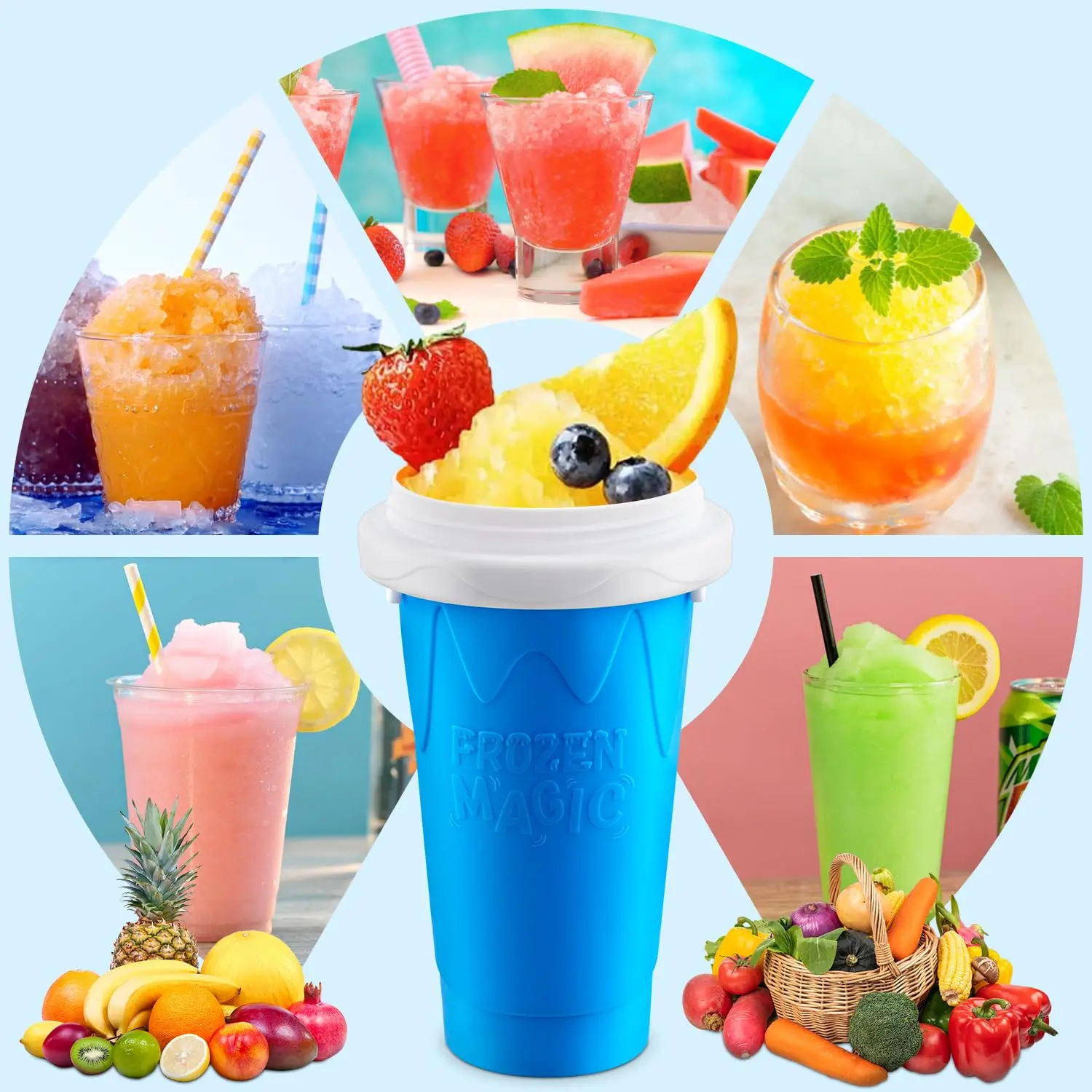 2024 夏マジックスラッシュメーカースクイーズカップ自家製 - Slushie Machine Vending のレビューと価格