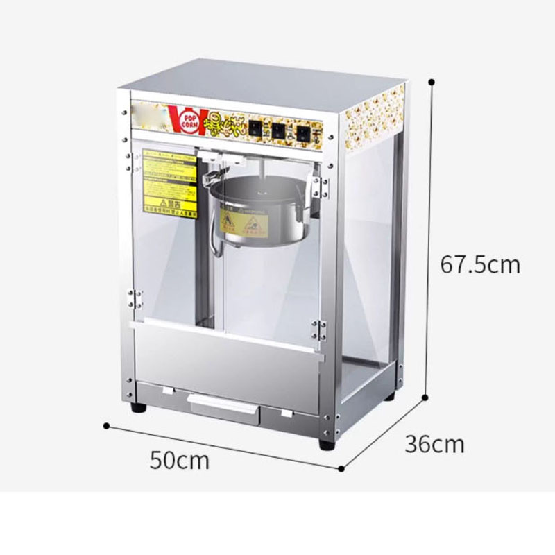 全自動業務用ポップコーンマシン 220/110V ステンレス - Popcorn Vending Machine のレビューと価格