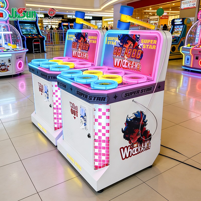 新型ミニモグラ叩きアーケードゲーム機、ゲームセンター向けコイ - Whack A Mole Arcade のレビューと価格