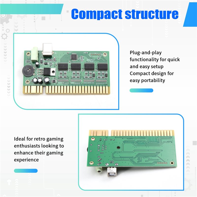 新しいMAMEアーケードマシン、28ピンボードゲームコントロ - Usb Game Board Jamma のレビューと価格