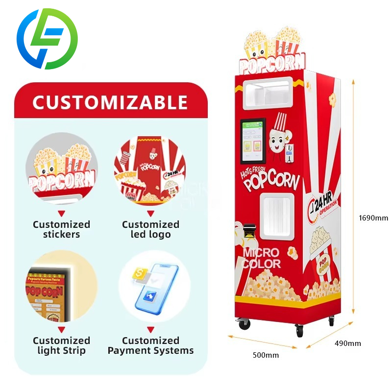 カスタマイズ可能な業務用ポップコーンマシン　人気沸騰中！全自 - Popcorn Vending Machine のレビューと価格