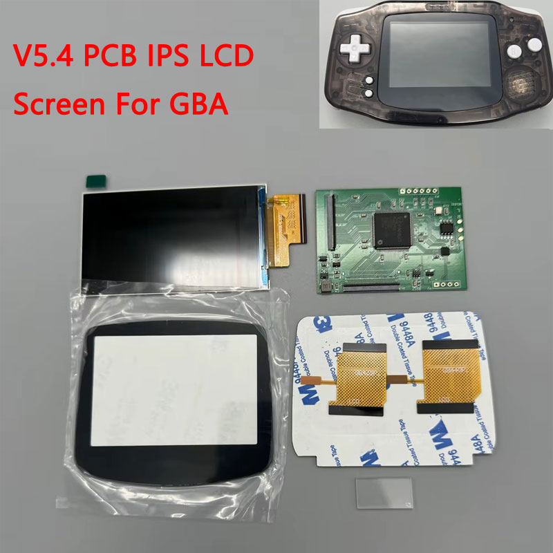 V5.4 PCB IPS LCDスクリーン GBA用 カット - Arcade Button Pcb のレビューと価格