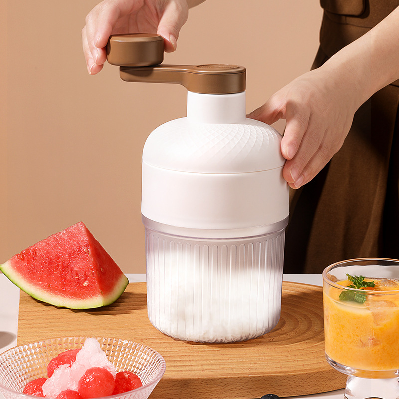 ポータブル手動かき氷メーカー、製氷皿付き、スノーコーンやスラ - Slushie Machine Vending のレビューと価格