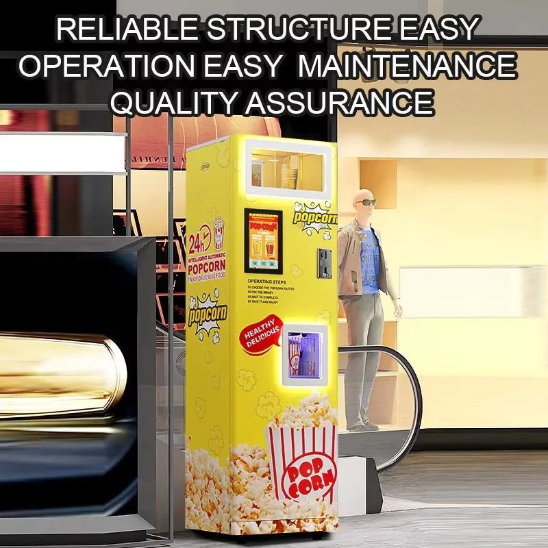 カスタマイズ可能な全自動人気ポップコーン自動販売機、複数の決 - Popcorn Vending Machine のレビューと価格