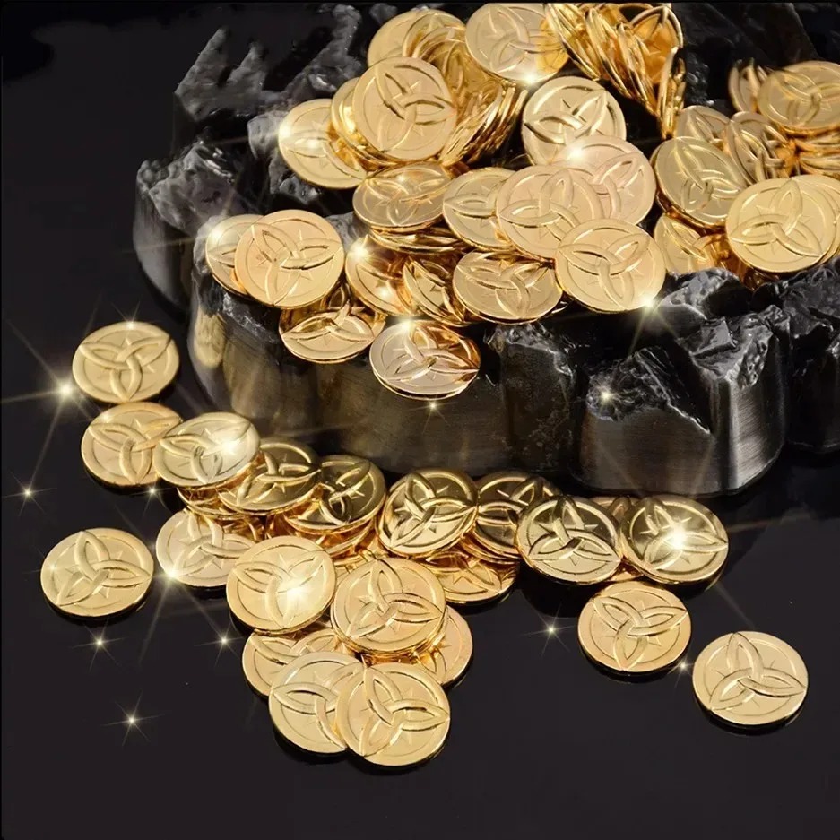 10 個原神インパクト亜鉛合金モラゴールドコインゲームコレク - Arcade Game Coin のレビューと価格