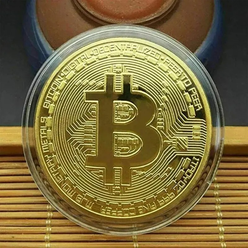 60-2 個ゴールドメッキビットコインコイングッズアートコレ - Arcade Game Coin のレビューと価格