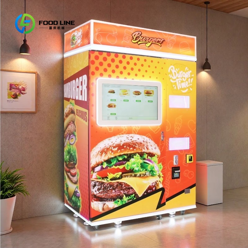 カスタマイズ可能な自動ハンバーガー製造販売機 24時間セルフ - Popcorn Vending Machine のレビューと価格