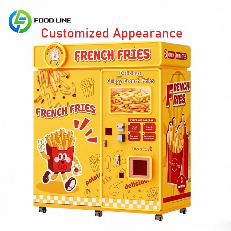 全自動ポテトフライ自動販売機スマートフライキオスクスキャン決 - Popcorn Vending Machine のレビューと価格