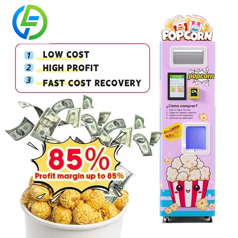 カスタマイズ可能な工場向けインテリジェント管理ポップコーンメ - Popcorn Vending Machine のレビューと価格