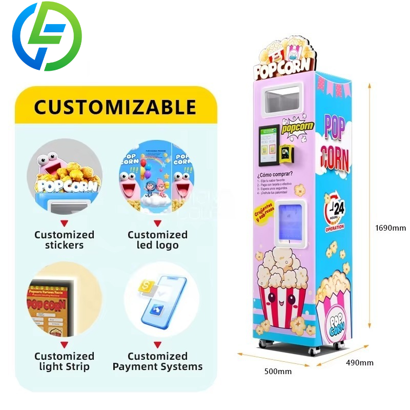 カスタマイズ可能な工場向けインテリジェント管理ポップコーンメ - Popcorn Vending Machine のレビューと価格