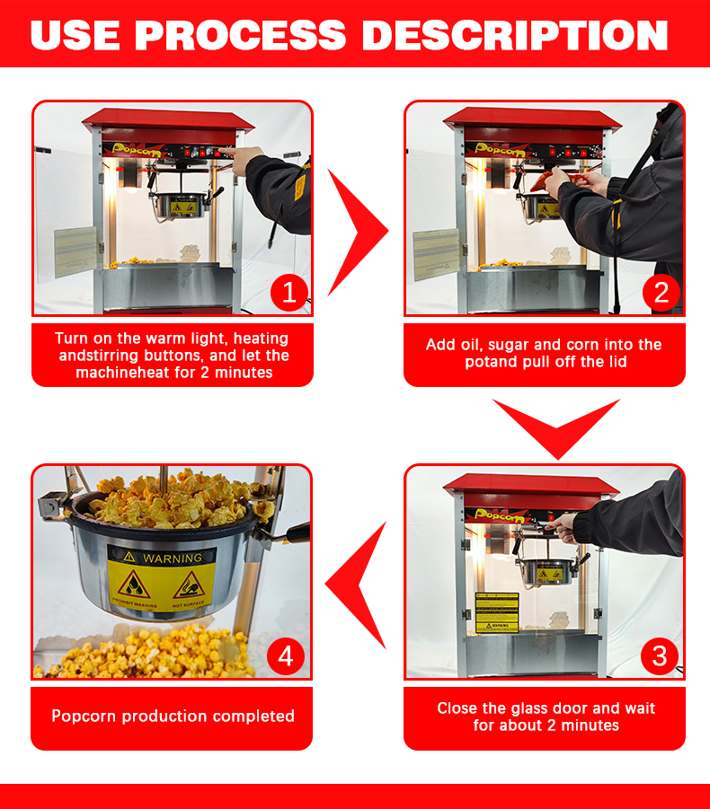業務用電気式ポップコーン自動販売機、劇場風自動ポップコーン製 - Popcorn Vending Machine のレビューと価格