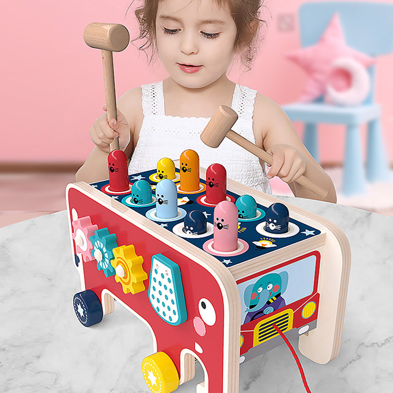 BabyToys ベベ幼児キッズ木製楽しいゲームモンテッソー - Whack A Mole Arcade のレビューと価格
